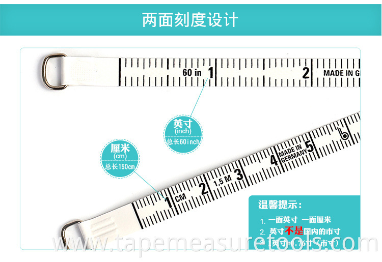 Mini portable tailoring small tape measure measuring waist circumference soft ruler cute home fitness tape measure